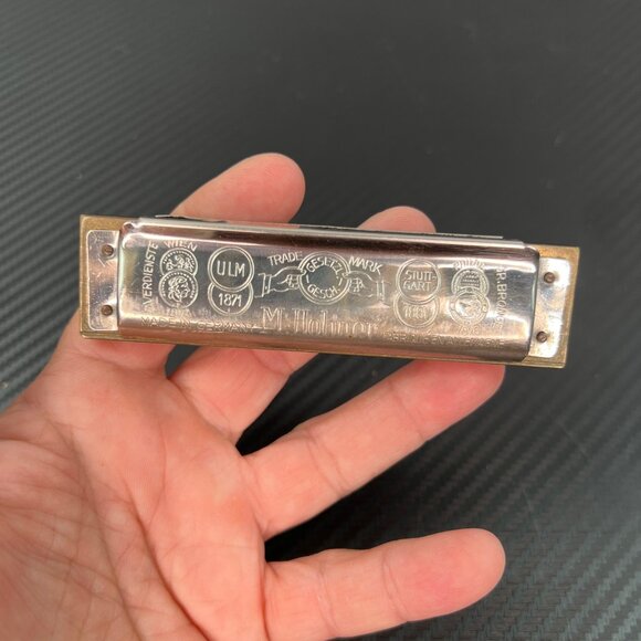 VTG M. Hohner Marine Band Harmonica In Original Case #1896 Key of D A440 - Picture 7 of 12